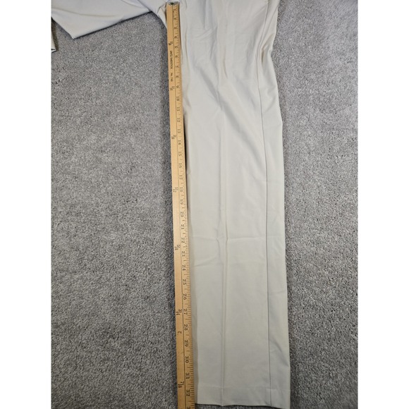 NWT GREG NORMAN Men's 32 X 34 Golf Pants Light Khaki Flat Front Microfiber - Picture 7 of 11
